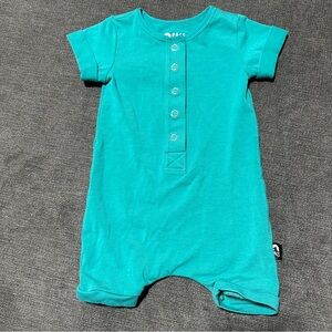 Rags Teal Short Sleeve Baby Romper size 3-6 months